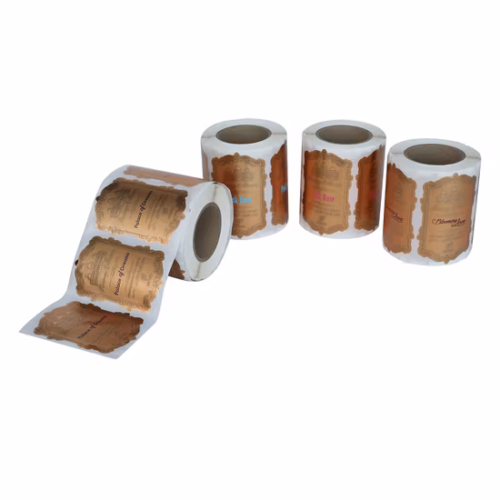 Wasserdichter, transparenter PVC-Haustier-BOPP-Vinyl-Klebepapier-Drucketikettenaufkleber