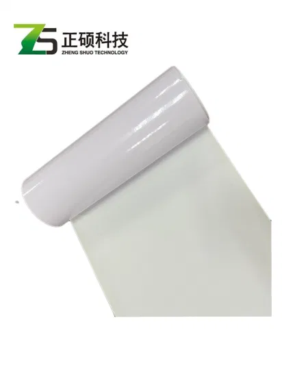 Hochwertiger, selbstklebender, weiß glänzender PVC/PE-Folienaufkleber